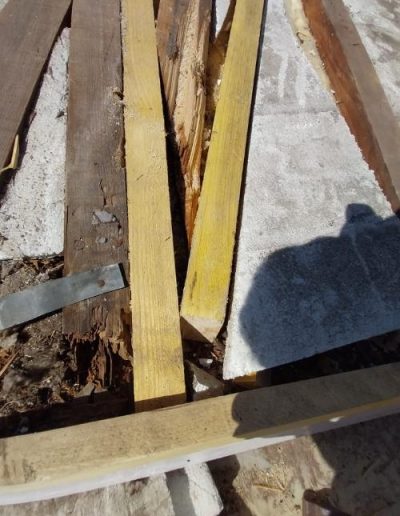 Changement de la charpente