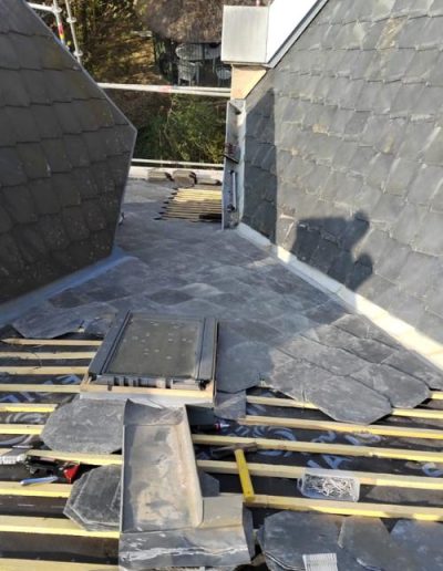 Pose de tuiles en ardoise en Île-de-France